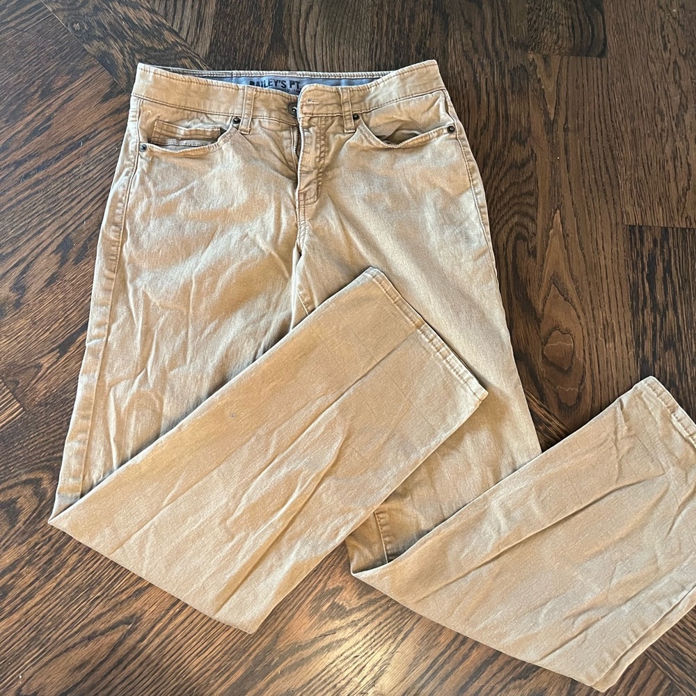 Baileys large boys mens tan pans 28x30
